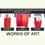 AJ106 Coca-Cola Storage Vending Machine Model Display 